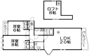 グランパティオ山之手の物件間取画像